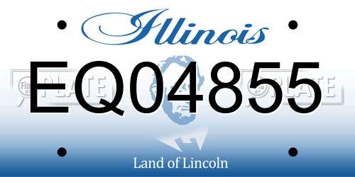 EQ04855 Illinois License Plate