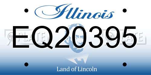 EQ20395 Illinois License Plate
