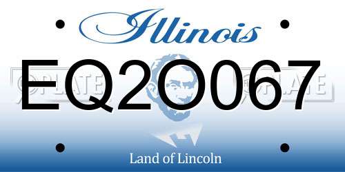 EQ2O067 Illinois License Plate