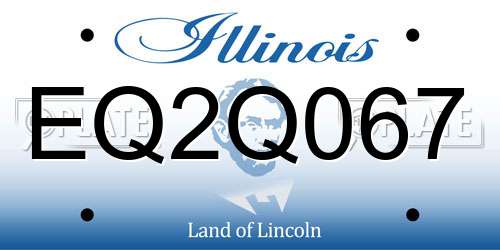 EQ2Q067 Illinois License Plate