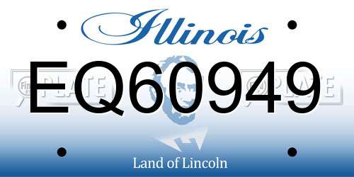 EQ60949 Illinois License Plate