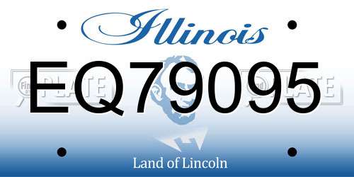 EQ79095 Illinois License Plate