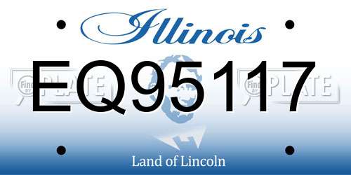 EQ95117 Illinois License Plate