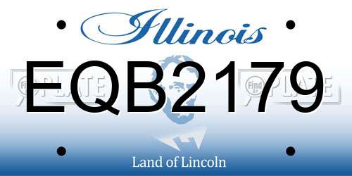 EQB2179 Illinois License Plate