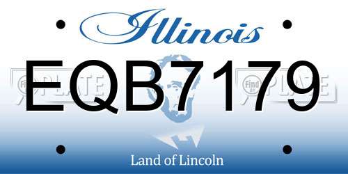 EQB7179 Illinois License Plate
