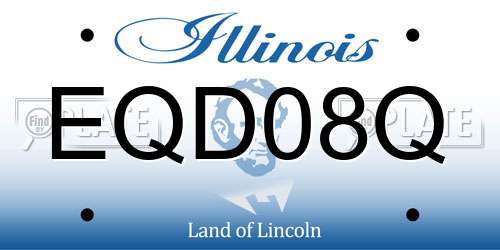 EQD08Q Illinois License Plate