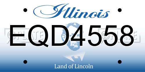 EQD4558 Illinois License Plate