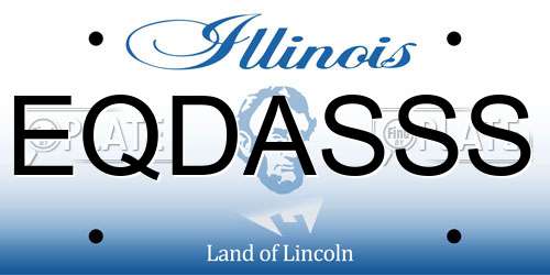 EQDASSS Illinois License Plate