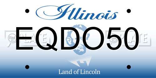 EQDO50 Illinois License Plate