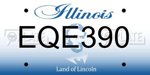 EQE390 Illinois License Plate
