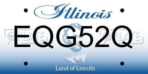 EQG52Q Illinois License Plate