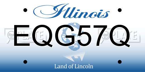 EQG57Q Illinois License Plate