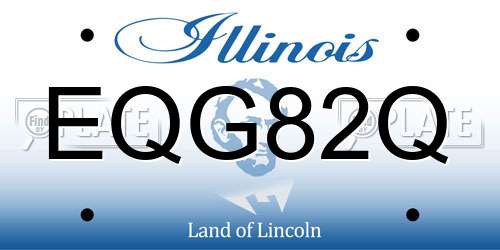 EQG82Q Illinois License Plate