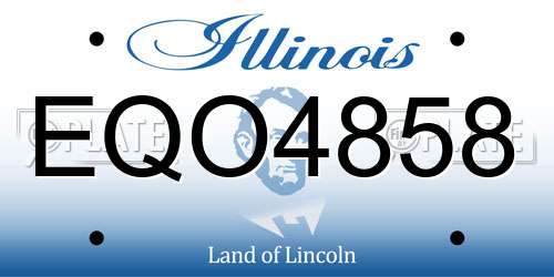 EQO4858 Illinois License Plate
