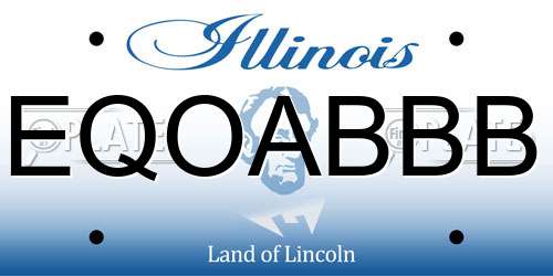 EQOABBB Illinois License Plate