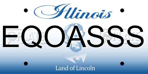 EQOASSS Illinois License Plate