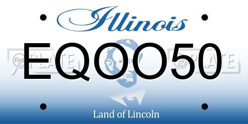 EQOO50 Illinois License Plate