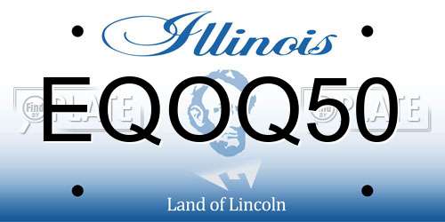 EQOQ50 Illinois License Plate