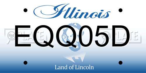 EQQ05D Illinois License Plate