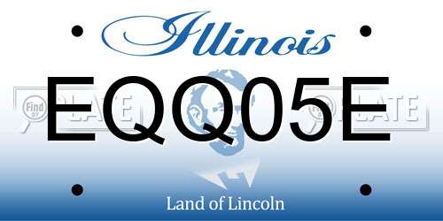 EQQ05E Illinois License Plate