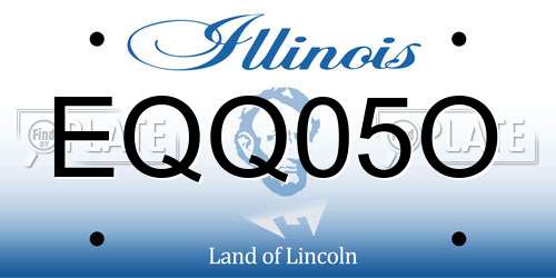 EQQ05O Illinois License Plate