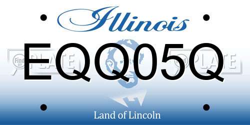 EQQ05Q Illinois License Plate