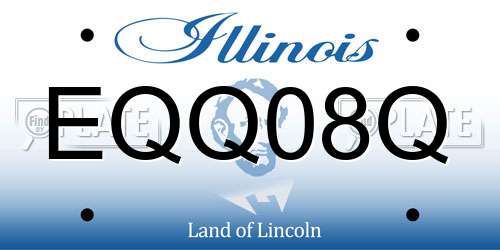 EQQ08Q Illinois License Plate
