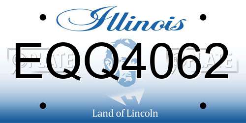 EQQ4062 Illinois License Plate