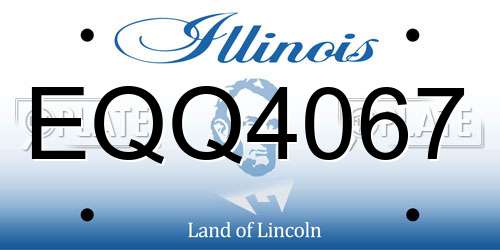 EQQ4067 Illinois License Plate