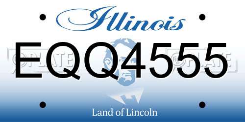 EQQ4555 Illinois License Plate