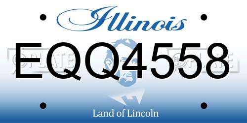 EQQ4558 Illinois License Plate