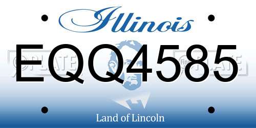 EQQ4585 Illinois License Plate