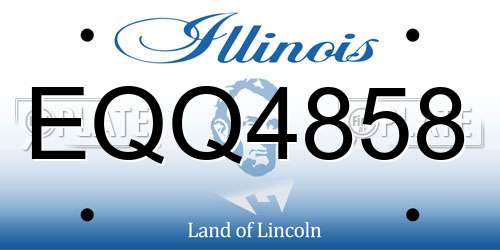 EQQ4858 Illinois License Plate