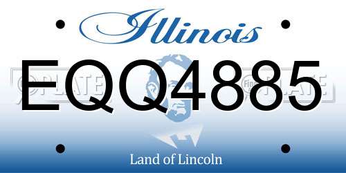 EQQ4885 Illinois License Plate