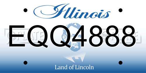 EQQ4888 Illinois License Plate