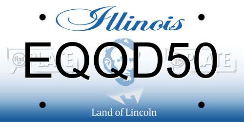 EQQD50 Illinois License Plate