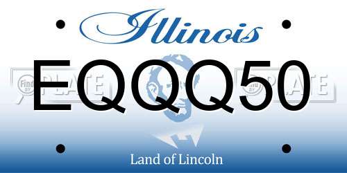 EQQQ50 Illinois License Plate