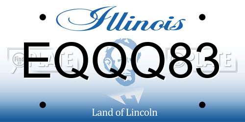 EQQQ83 Illinois License Plate