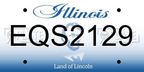 EQS2129 Illinois License Plate