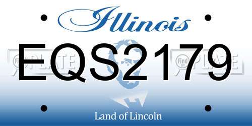 EQS2179 Illinois License Plate