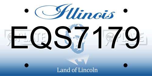 EQS7179 Illinois License Plate