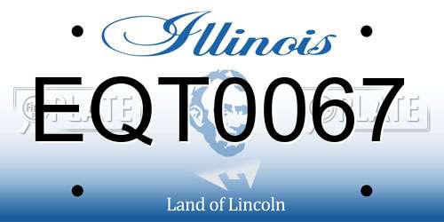 EQT0067 Illinois License Plate