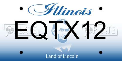 EQTX12 Illinois License Plate