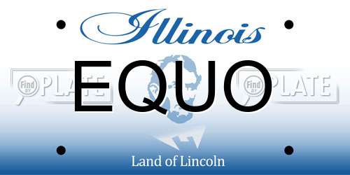 EQUO Illinois License Plate