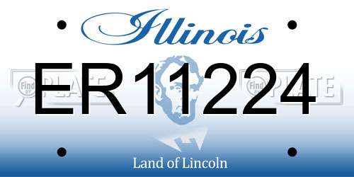 ER11224 Illinois License Plate