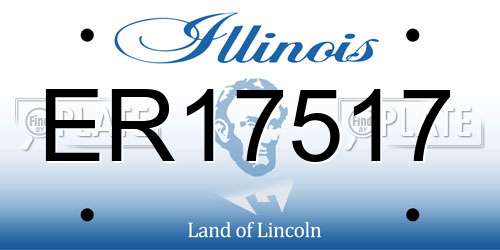 ER17517 Illinois License Plate