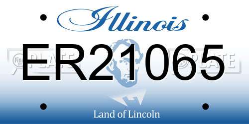 ER21065 Illinois License Plate
