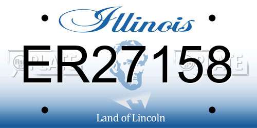 ER27158 Illinois License Plate