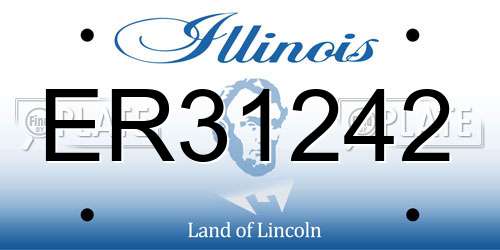 ER31242 Illinois License Plate