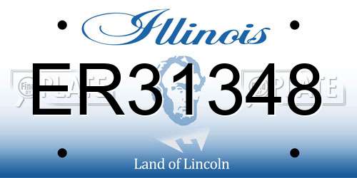 ER31348 Illinois License Plate